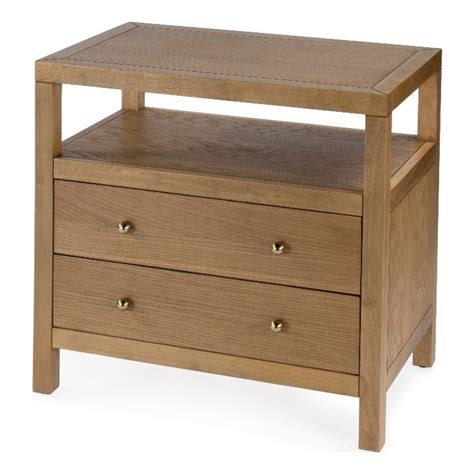 butler specialty company celine 2 drawer wide nightstand|Butler Company Celine 2 Drawer Wide Nightstand, Natural 5732452.